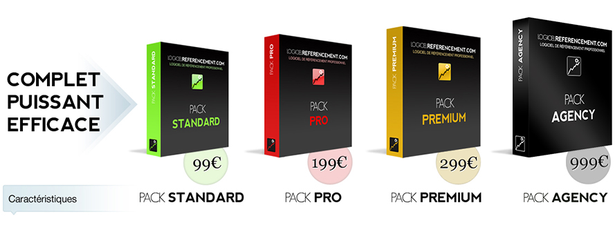 Comparer les 4 PACKS