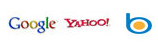 Moteurs de recherche Google, Yahoo! et Bing