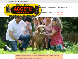 Logo et liens des organisations collaborant avec l'ACCEFE
