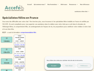 Spécialistes félins en France