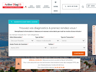 Active Diag13, expert certifié et assuré en diagnostics immobiliers depuis 2009. Nous intervenons dans les Bouches-du-Rhône, le Var pour réalisez tous les diagnostics vente et location.