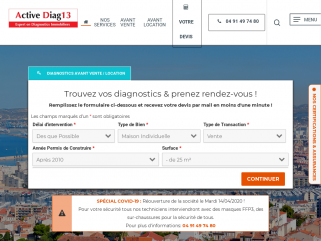 Active Diag13, expert certifié et assuré en diagnostics immobiliers depuis 2009. Nous intervenons dans les bouches du rhône, le var pour réalisez tous les diagnostics vente et location