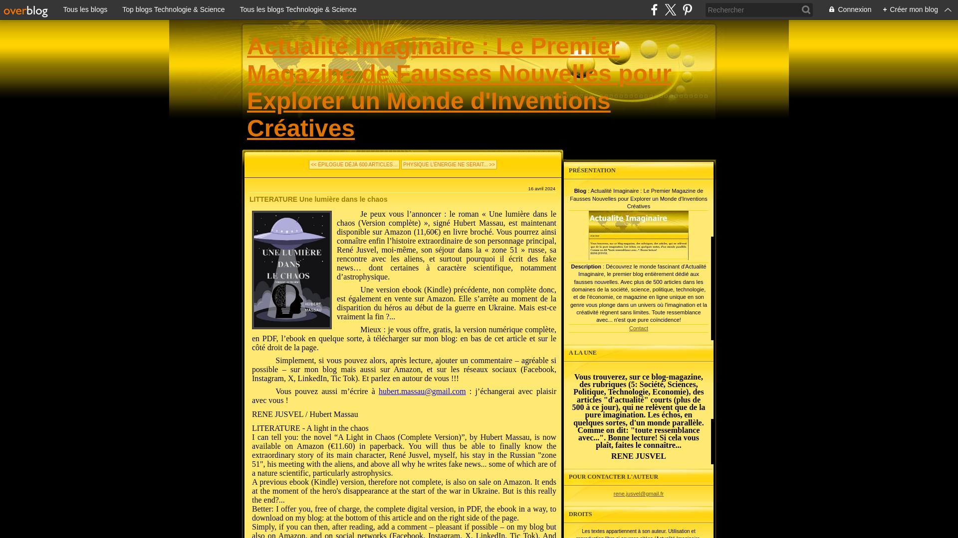 Capture d'écran de Une lumière dans le chaos (Version complète) en ebook PDF gratuit