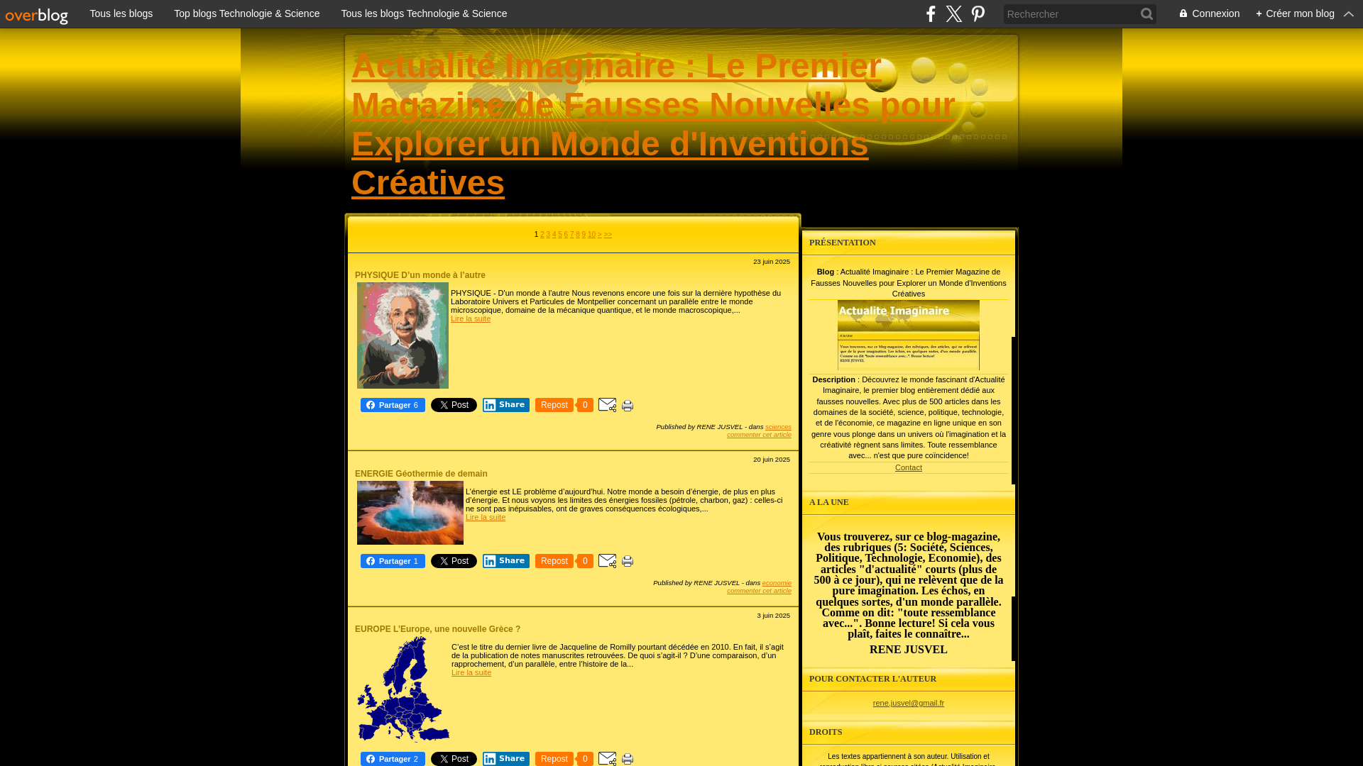 Capture d'écran de Actualité Imaginaire : Le Premier Magazine de Fausses Nouvelles pour Explorer un Monde d'Inventions Créatives