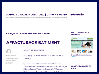 AFFACTURAGE BATIMENT – AFFACTURAGE PONCTUEL ...