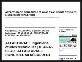 AFFACTURAGE Ingénierie études techniques | 01 46 43 05 40 ...