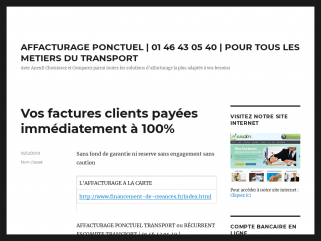 L’Affacturage Ponctuel : 01 46 43 05 50 – L’Affacturage Ponctuel c’est plus de Financement qu’avec l’affacturage classique, c’est plus souple et sans engagement et sans caution