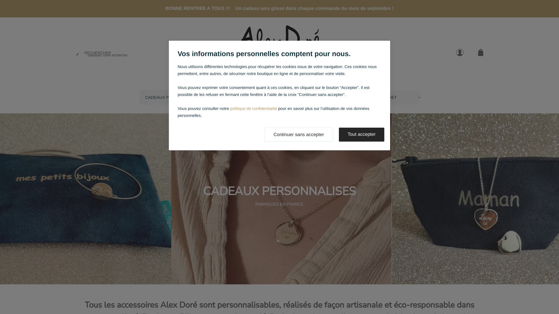 Capture d'écran de Cadeaux personnalisables made in France