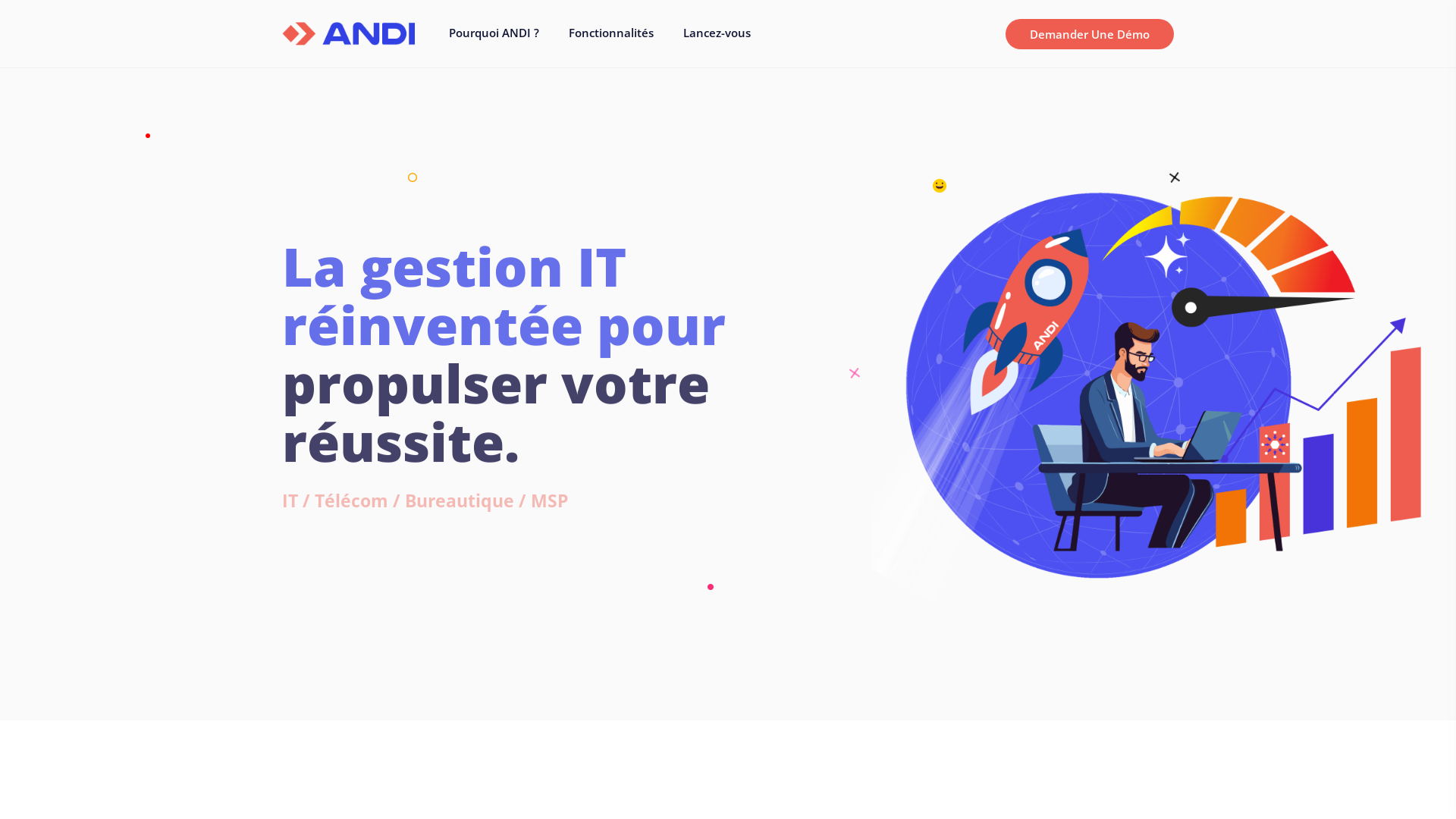 Capture d'écran de La gestion IT réinventée pour propulser votre réussite.
