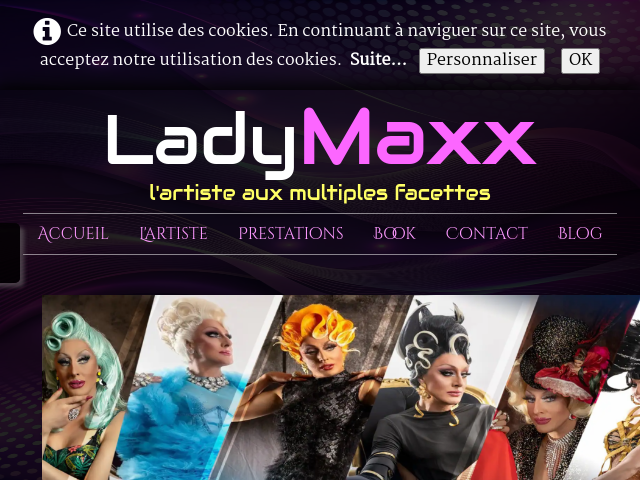 Capture d'écran de Artiste Drag Queen | Spectacles, Événements & Cabaret sur Mesure