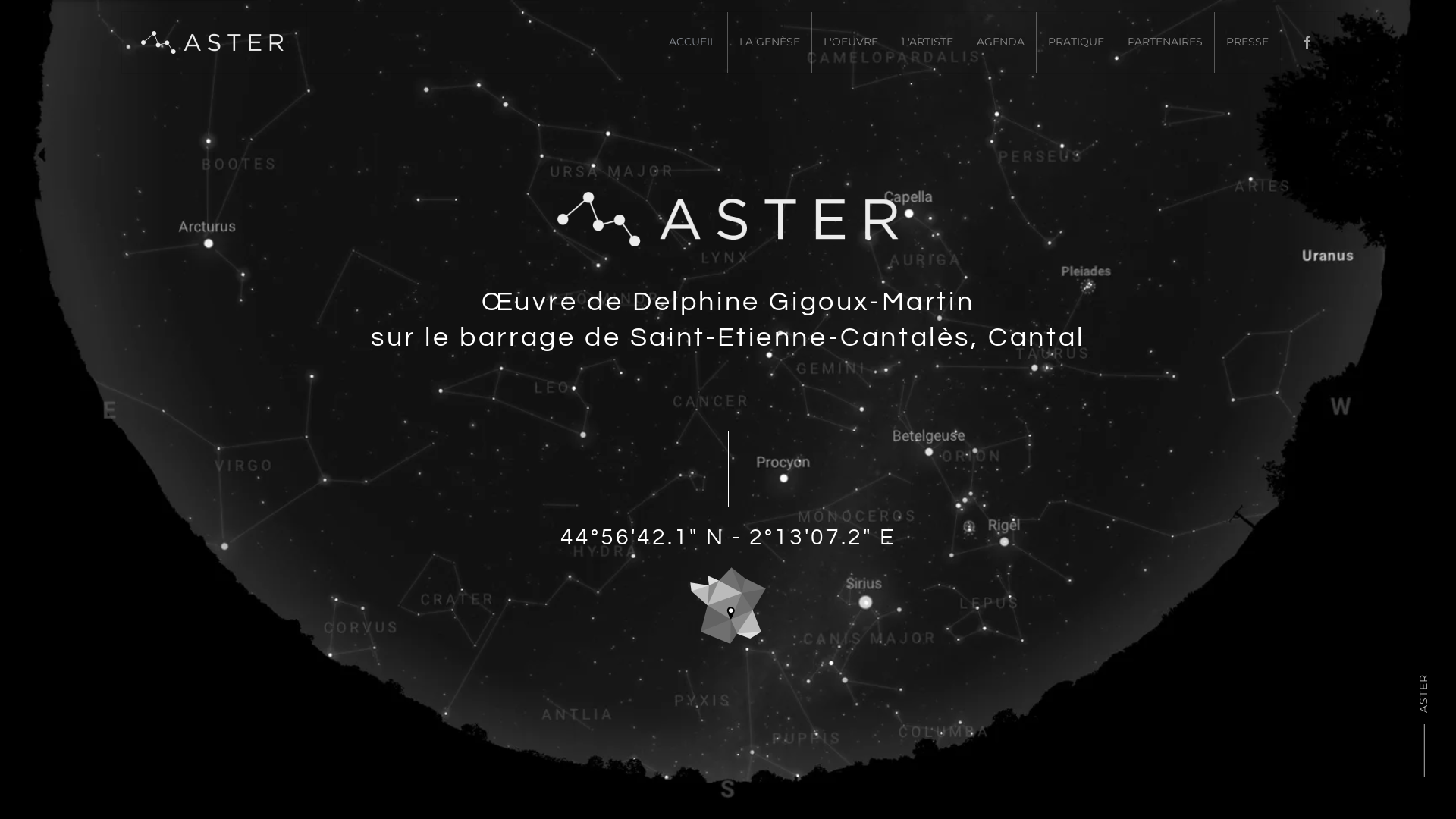 Capture d'écran de Œuvre artistique ASTER - Saint-Etienne-Cantalès