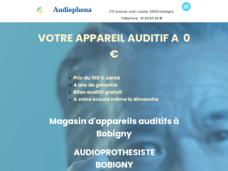 Audiophona Bobigny, Audioprothesiste Bobigny, appareils auditifs 0 euros Bobigny