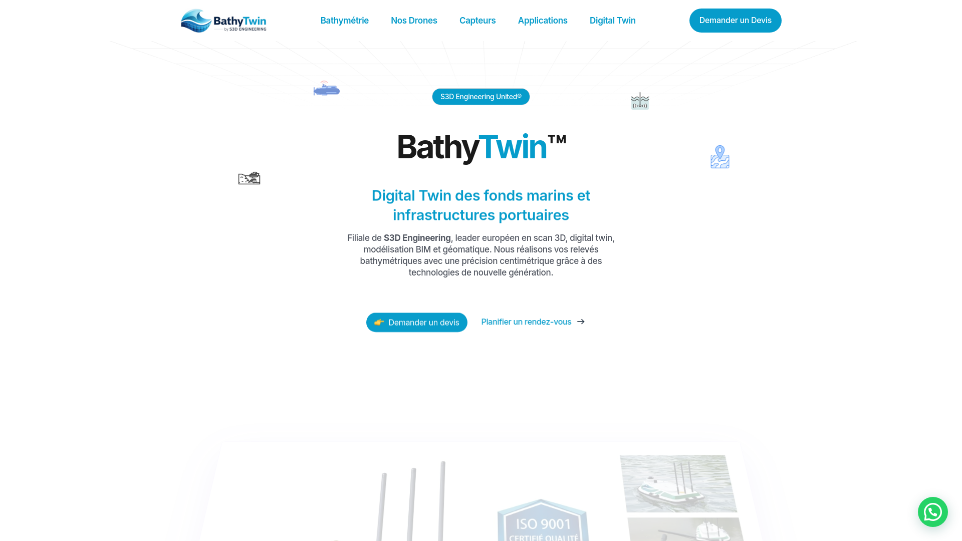 Bathymétrie par drone marin et cartographie 3D | BathyTwin