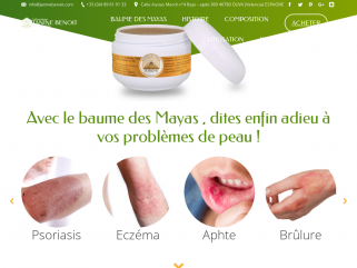 Baume des mayas, problème de peau, psoriasis, eczéma, tepezcohuite : Produit Janine Benoit