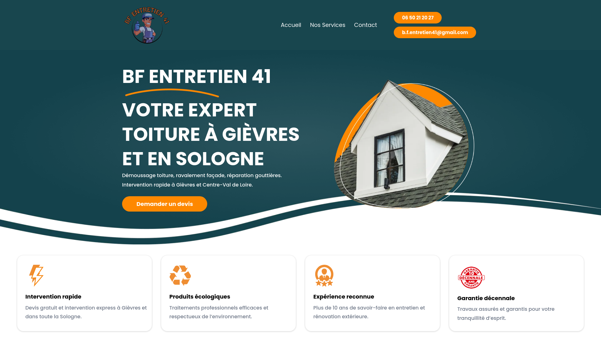 Capture d'écran de Démoussage de toiture