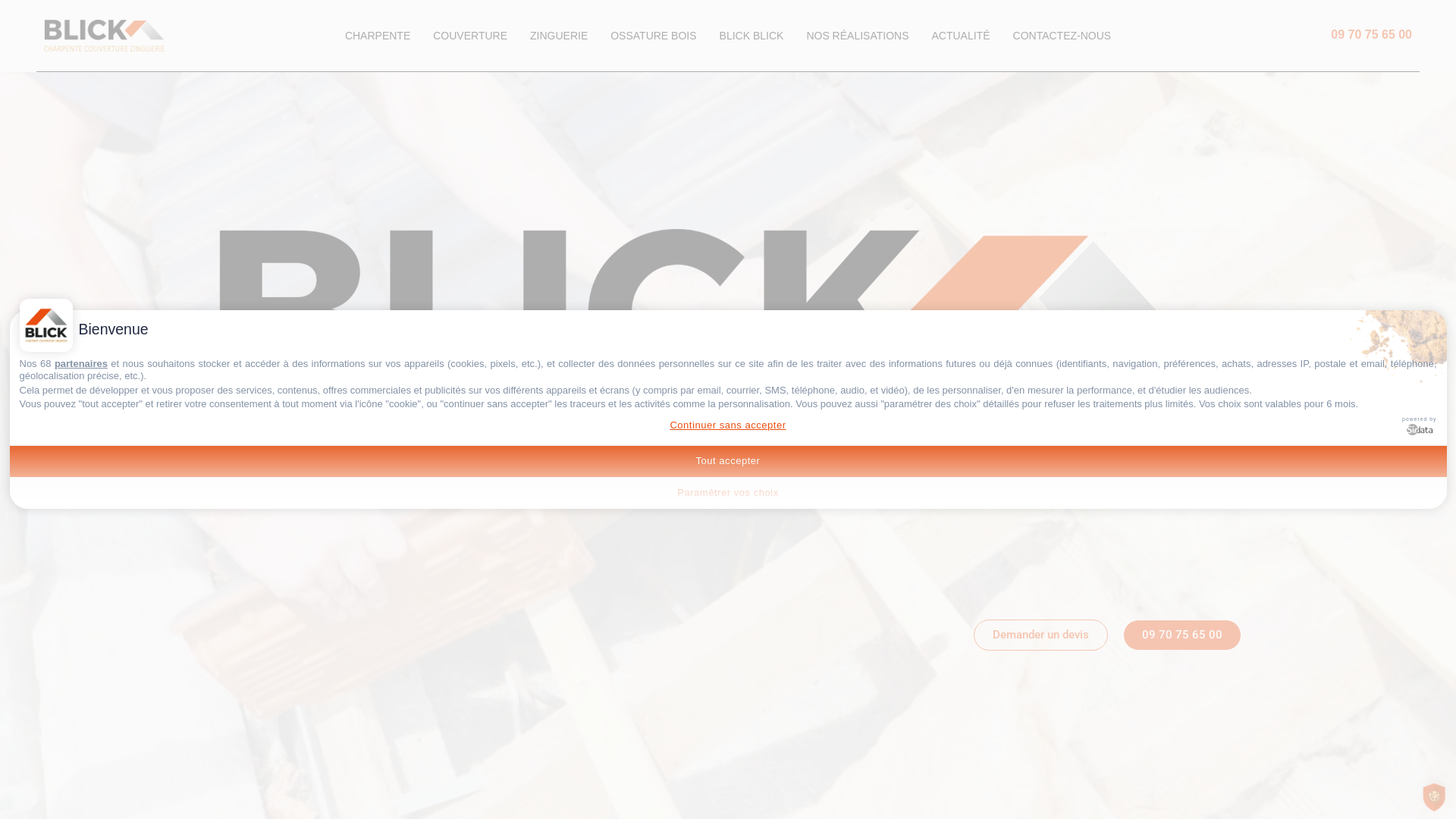 Capture d'écran de Blick-Freres, Charpentier traditionnel, Couvreur, Zingueur et Ossature bois sur Gaillac près d'Albi dans le Tarn (81)