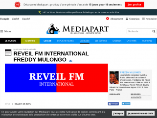 Blogs Mediapart Freddy Mulongo