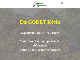 GODET Kévin exploitant forestier en vendée, Vente bois de chauffage vendée (85),  