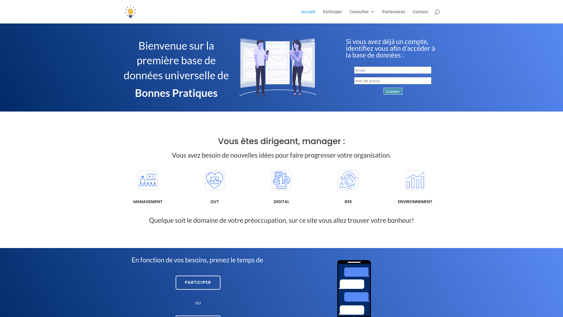 Capture d'écran de Bonnes Pratiques Management, digital et RSE
