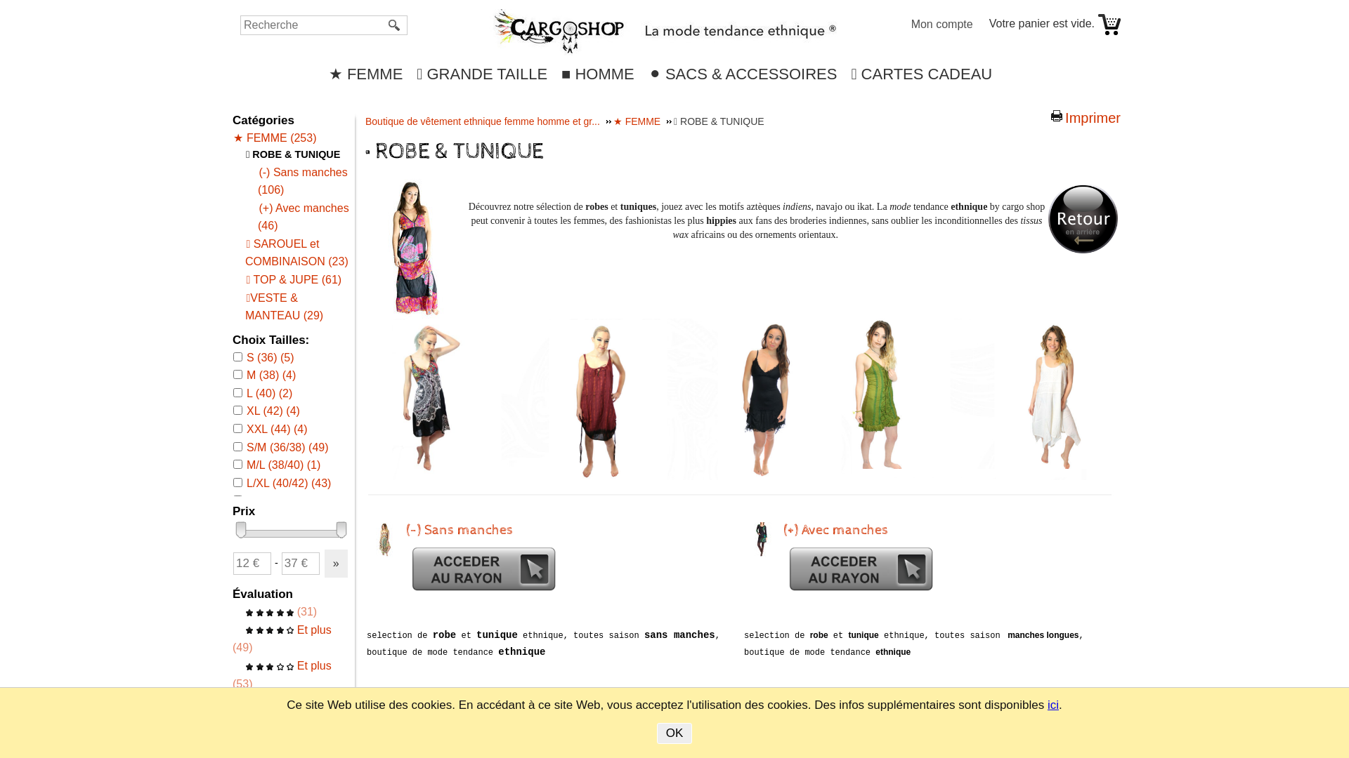 Capture d'écran de ROBE & TUNIQUE ethnique - Robe colorée ethnique