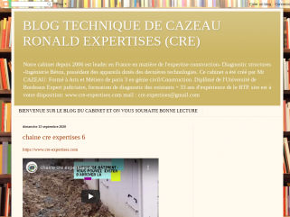 BLOG TECHNIQUE DE CABINET CAZEAU CAZEAU EXPERTISES (CRE)