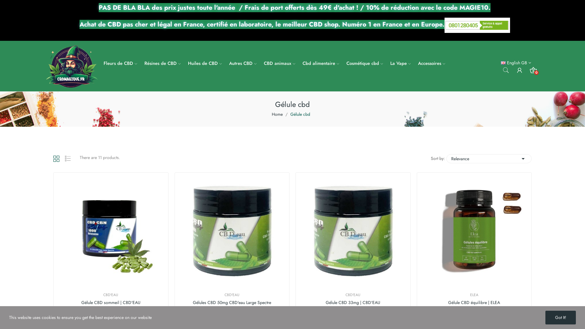 Les gélules CBD 50mg CBD'eau représentent une solution moderne pour profiter des bienfaits du cannabidiol au quotidien. Formulées avec précision.