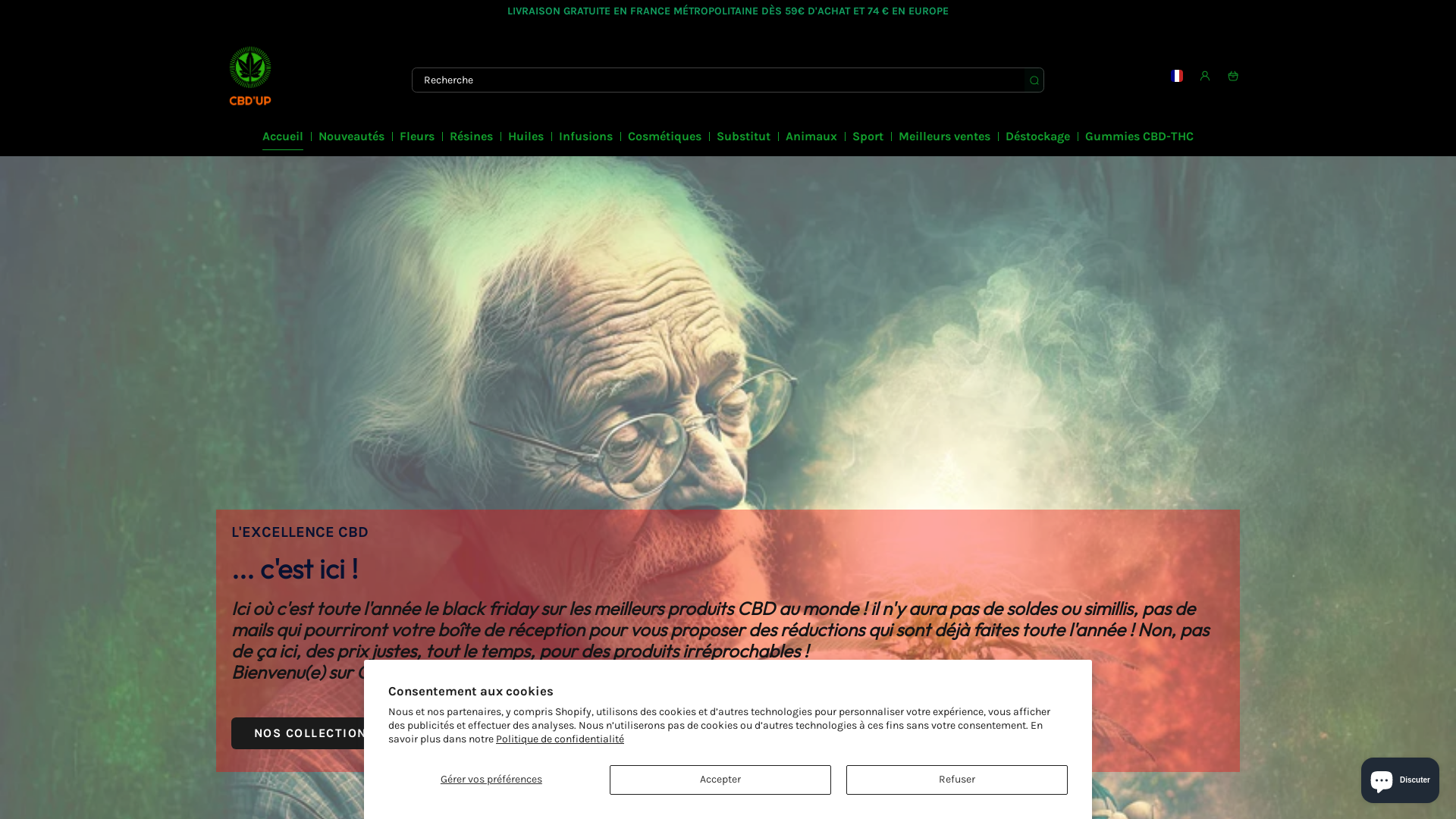 Capture d'écran de Sélection des meilleurs produits CBD au monde