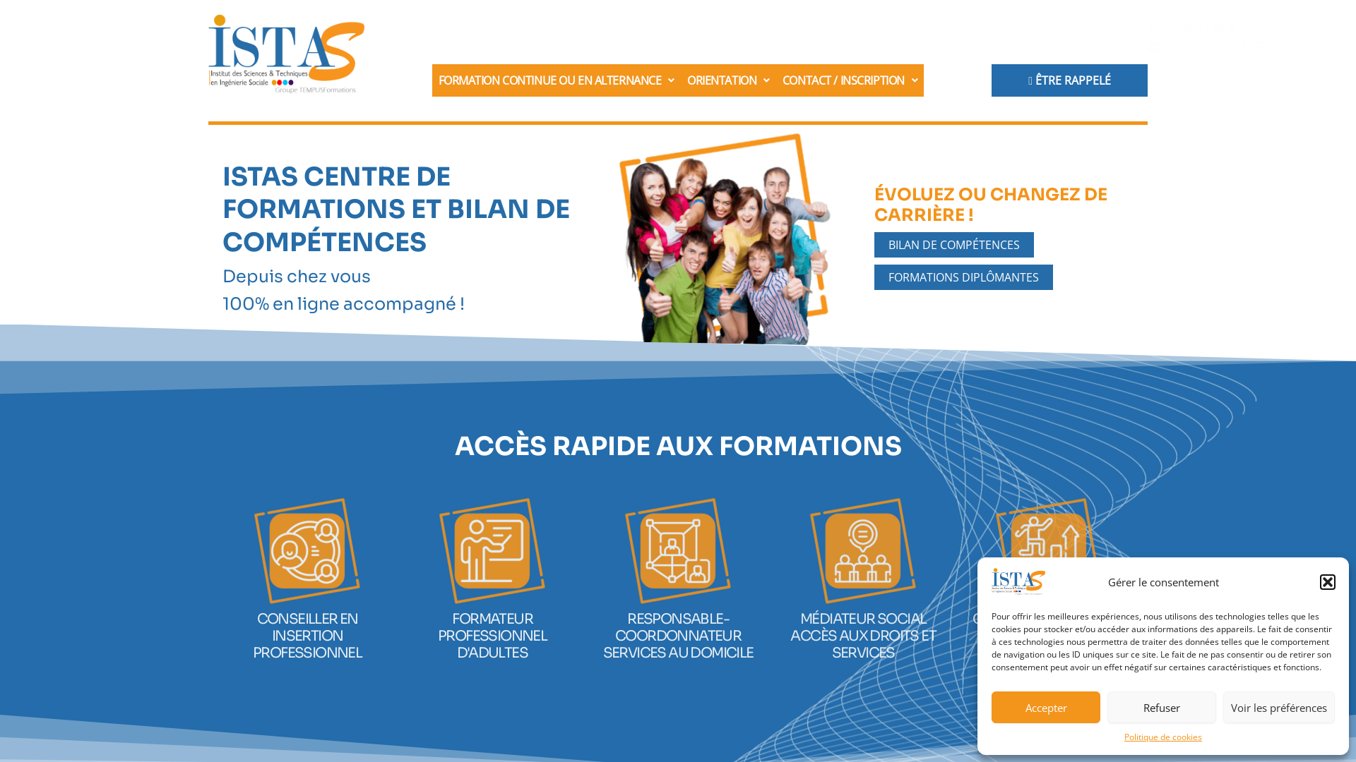 Capture d'écran de Certification de Formateur Professionnel d'Adultes. Se mettre a son compte en tant que formateur professionnel. Formation en présentiel et à distance.