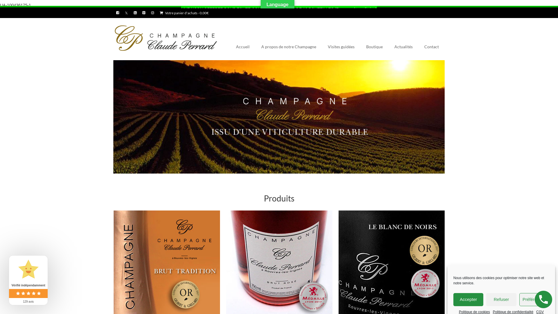 Capture d'écran de CHAMPAGNE Claude PERRARD