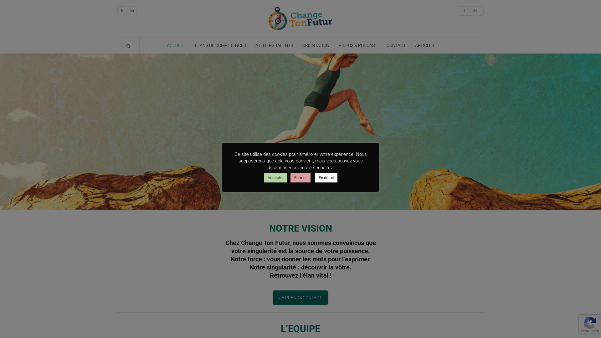 Capture d'écran de Formations pour identifier son mode d'action unique et singulier