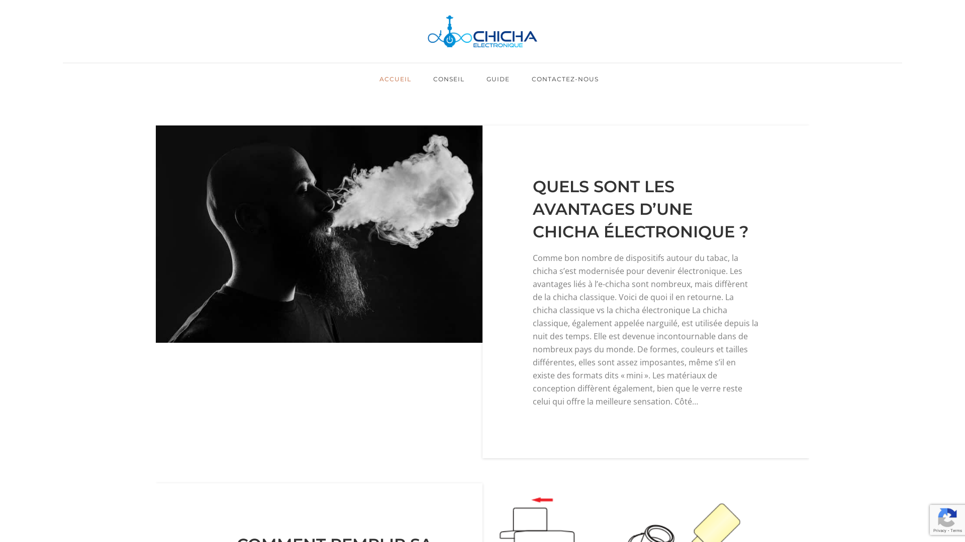 Capture d'écran de Chicha électronique - tout savoir avant d'acheter