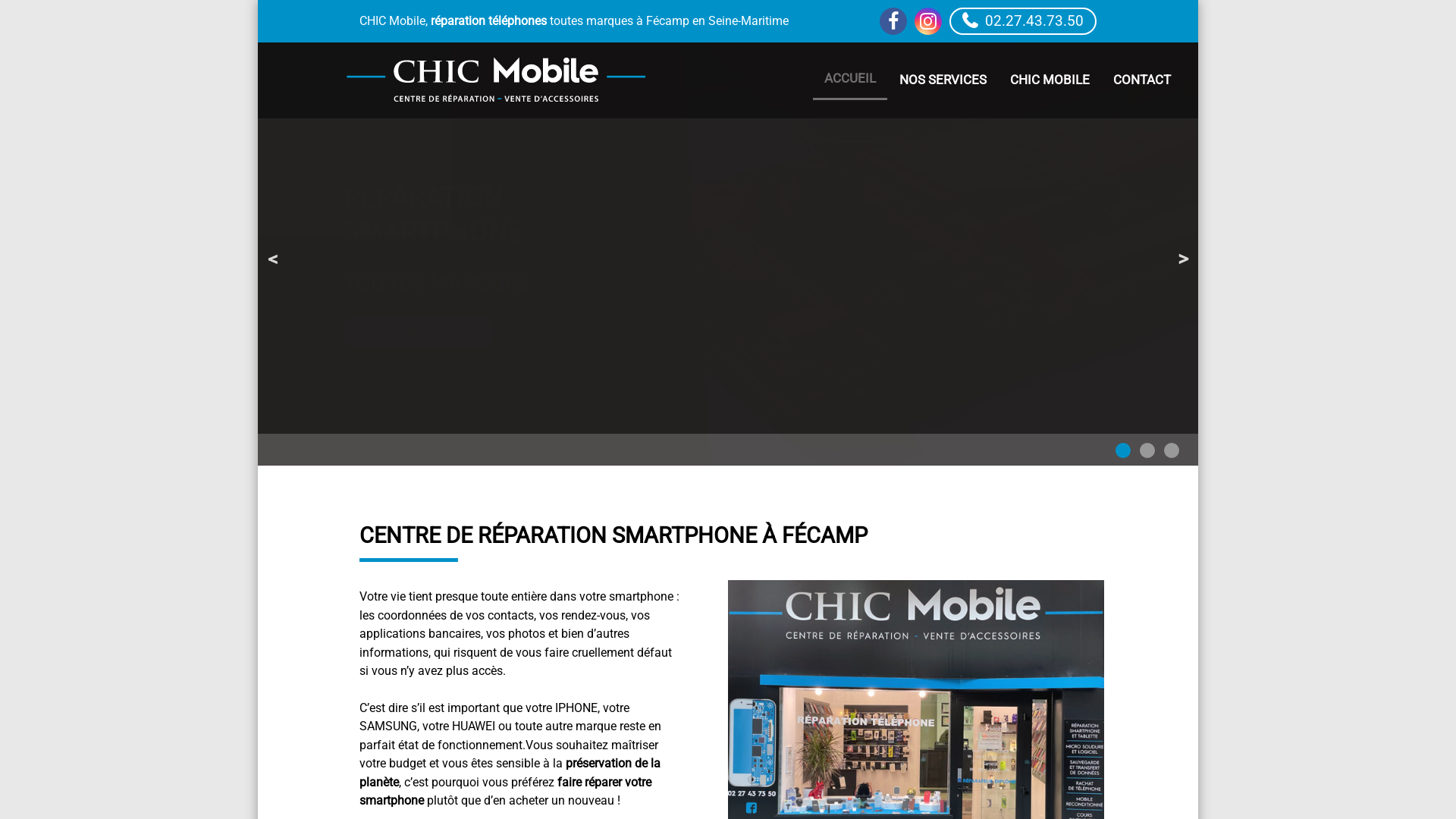 Capture d'écran de Réparateur téléphone et tablette Fécamp, etretat