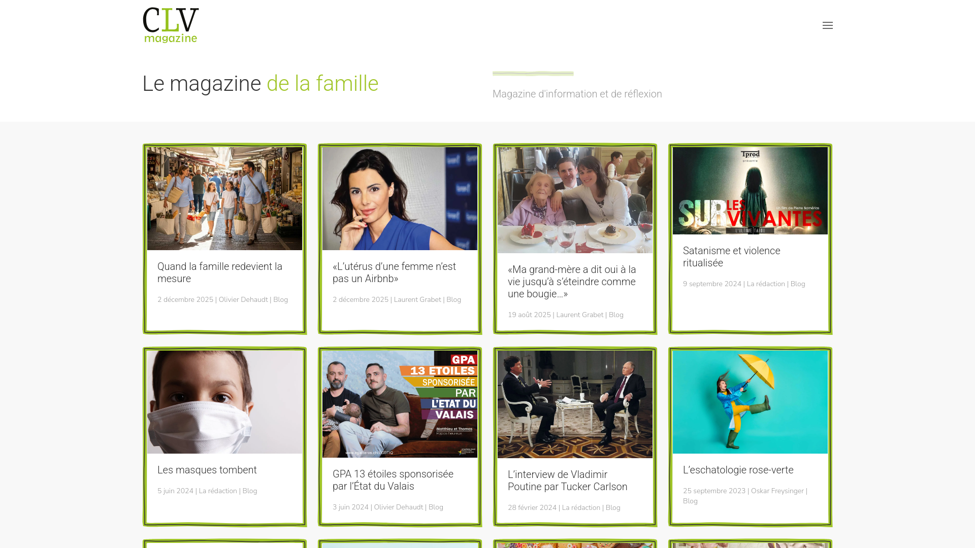 Capture d'écran de Le magazine de la famille