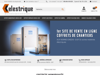 CELESTRIQUE VENTE EN LIGGNE DE COFFRET DE CHANTIER ENEDIS ET COMPTEUR DE CHANTIER 