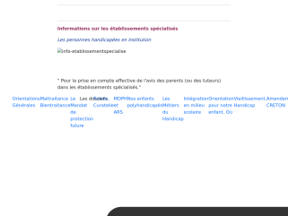 Communiqués de presse de Info-etablissementspecialises. ANDEPHI