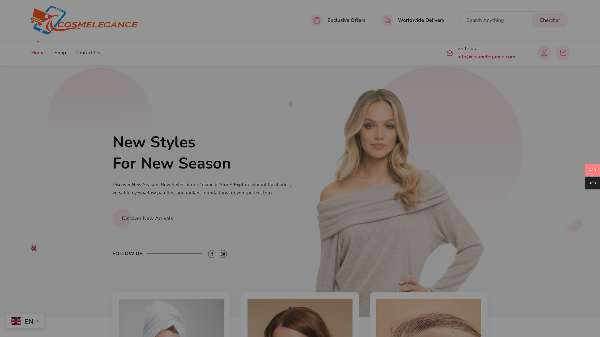 Capture d'écran de Cosmelegance