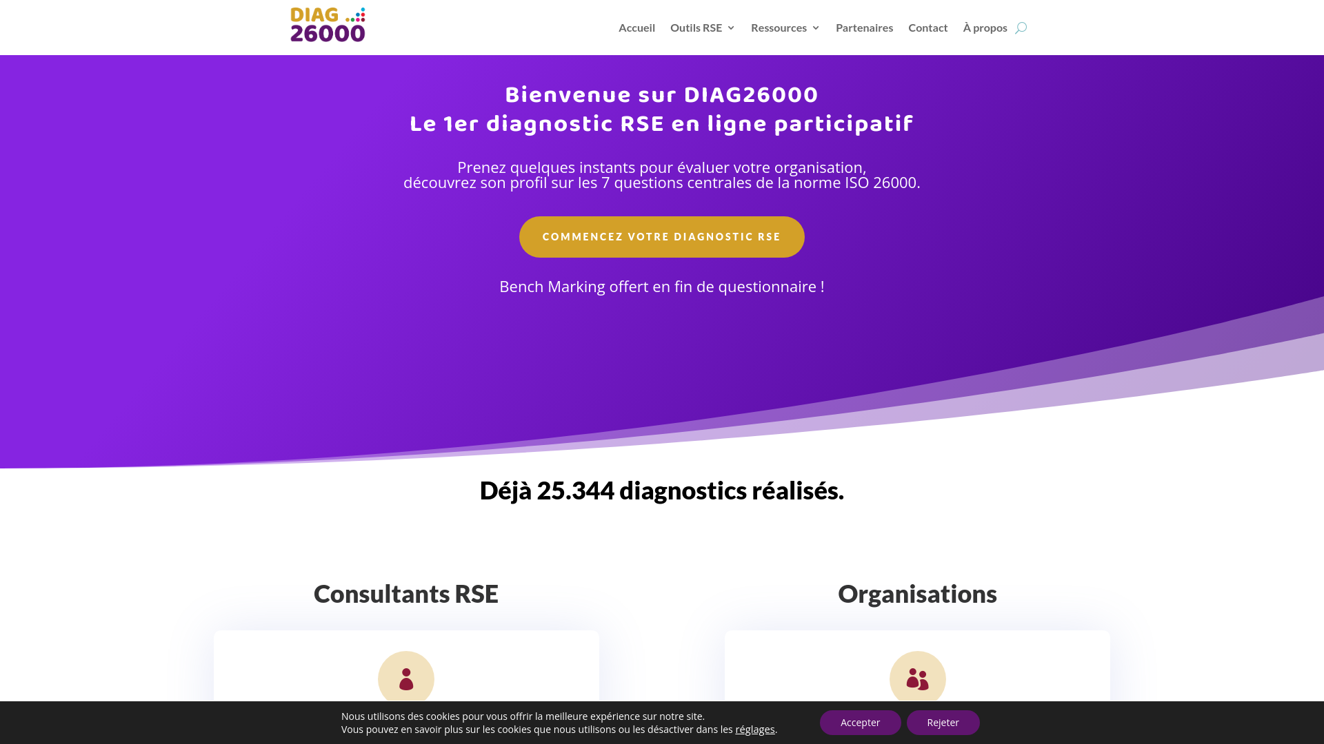 Capture d'écran de Le 1er diagnostic RSE participatif