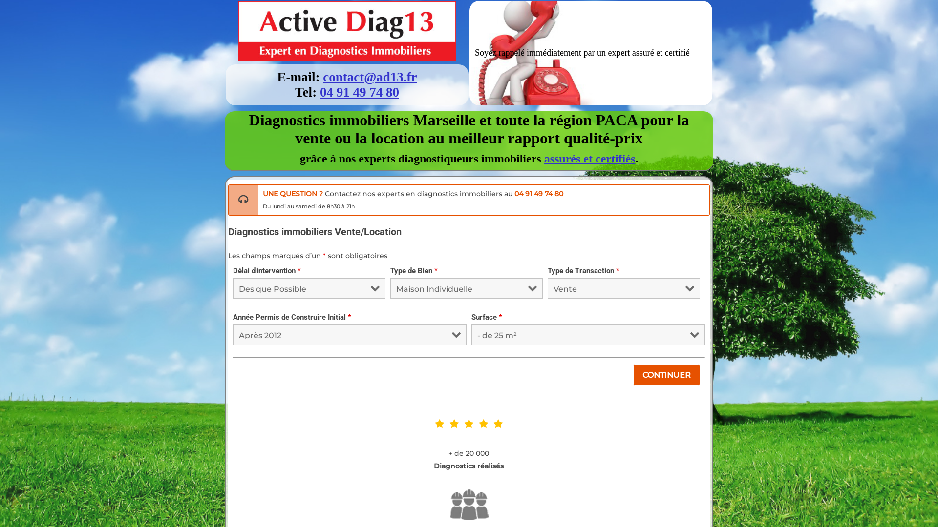 Capture d'écran de Diagnostic amiante, avant travaux, avant vente, avant location, avant démolition. Experts certifiés, assurés et agréés en diagnostics immobiliers. Reperage amiante, devis gratuit !