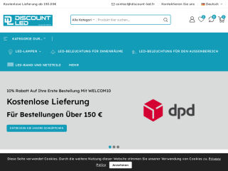 Discount-led ist ein Online-Shop, der sich auf LED-Beleuchtung spezialisiert hat und eine breite Palette von Produkten wie Glühbirnen, Panels, Strahler und Downlights anbietet. 