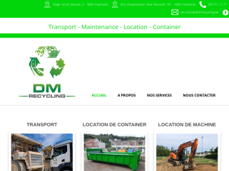 Transport de déchets, location de container, location de machines, démolition - DM Recycling