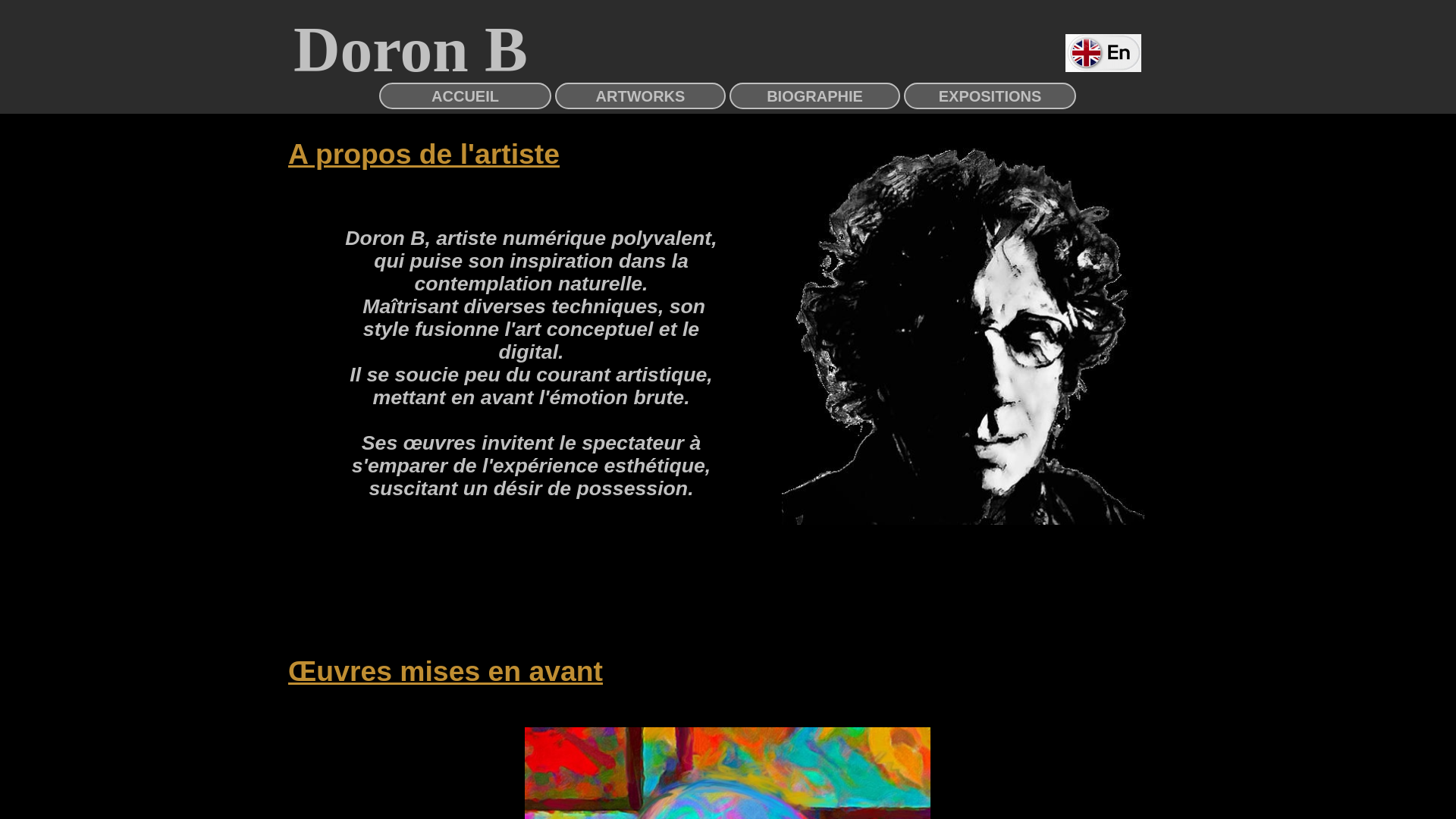 Capture d'écran de DoronB Artwork Colorful photo montage print on canvas and paint  