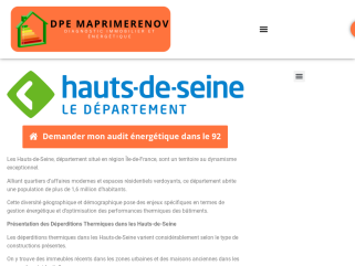 Audit énergétique dans les Hauts de Seine (92)