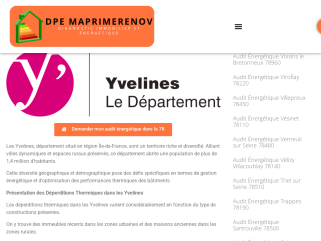 Audit énergétique dans les Yvelines (78)