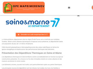 Audit énergétique Seine et Marne (77)