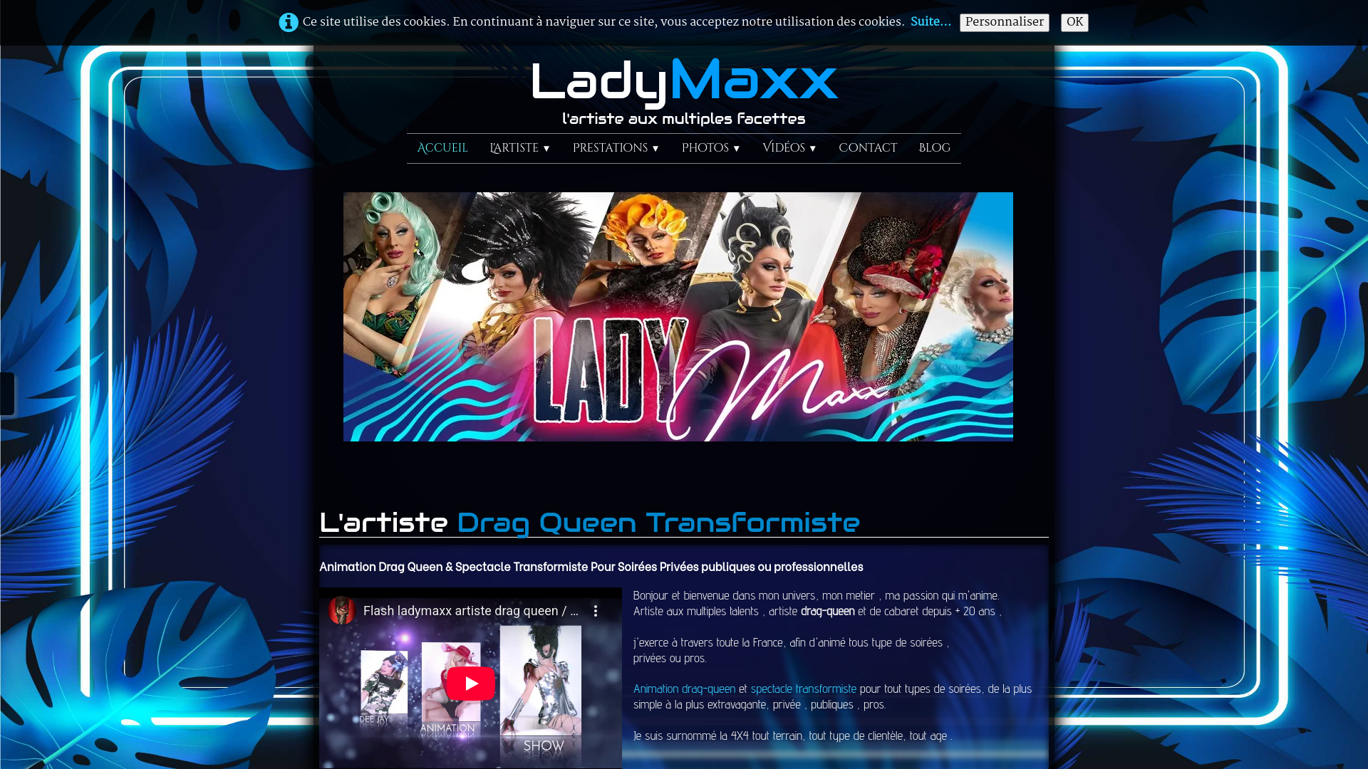 Drag queen lady maxx l'artiste