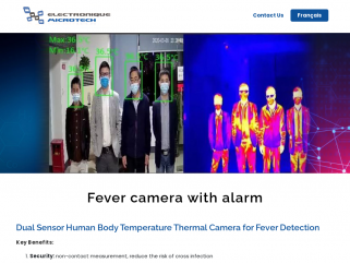 Covid fever thermal camera with alarm
caméra a détection de fièvre 