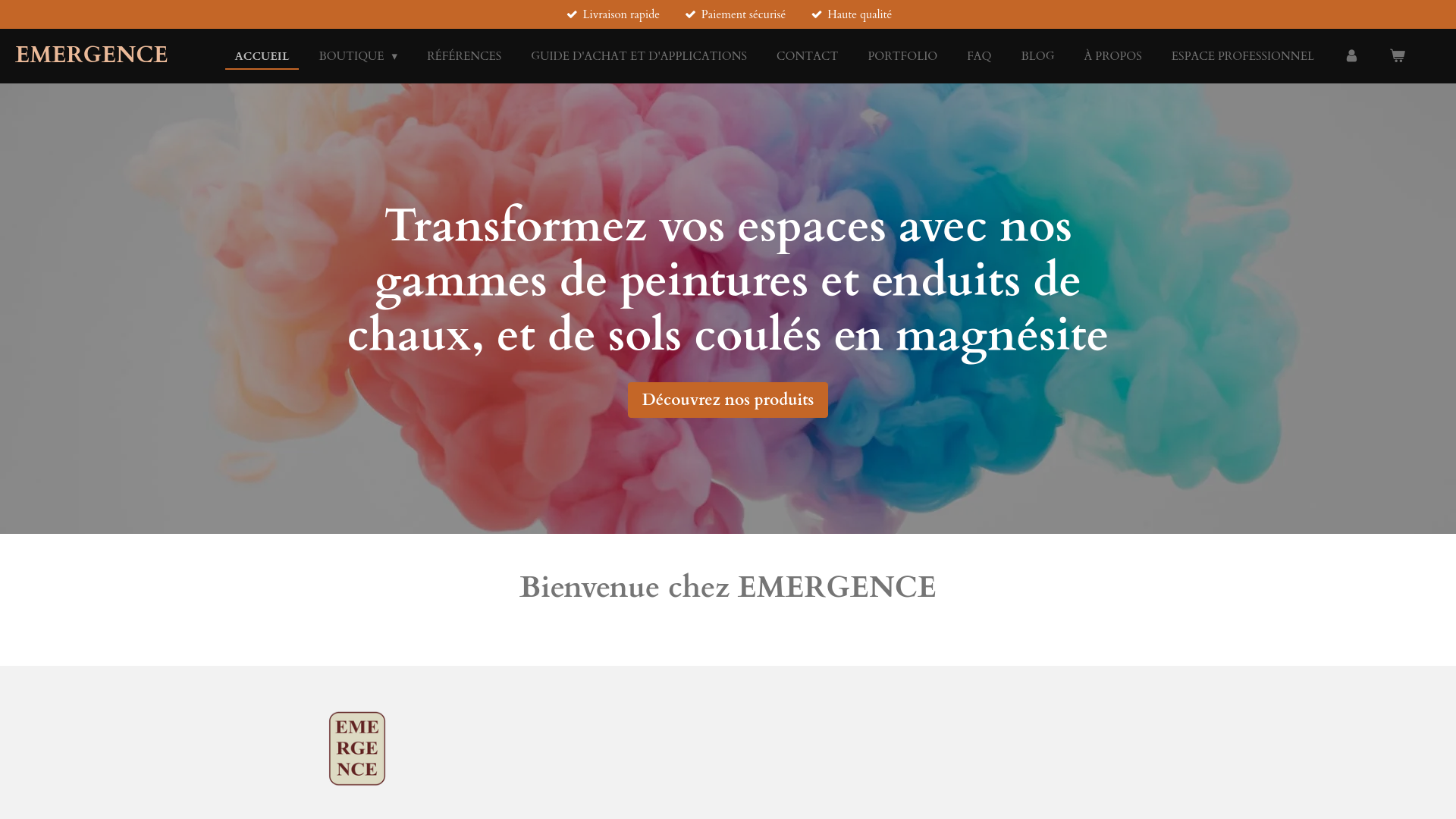 Capture d'écran de EMERGENCE-CHAUX