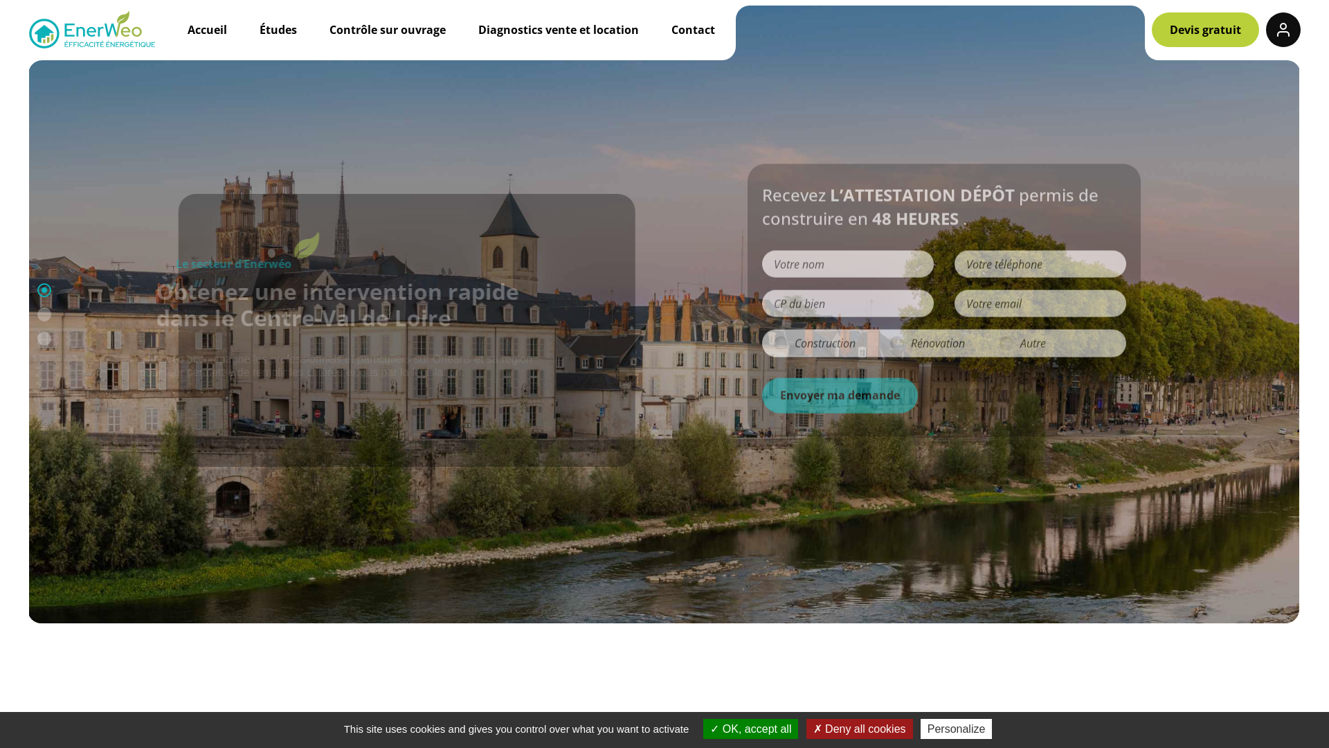 Capture d'écran de Enerweo Ingénierie energétique
