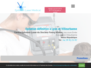 Epilation laser médical Lyon , Docteur Fanny Klioua, 