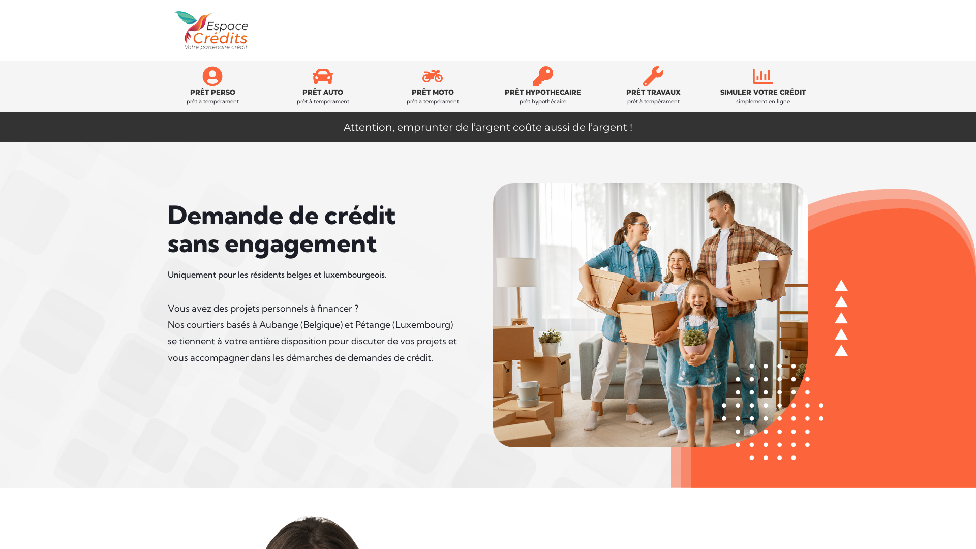 Capture d'écran de Votre courtier de crédits à Aubange et Pétange